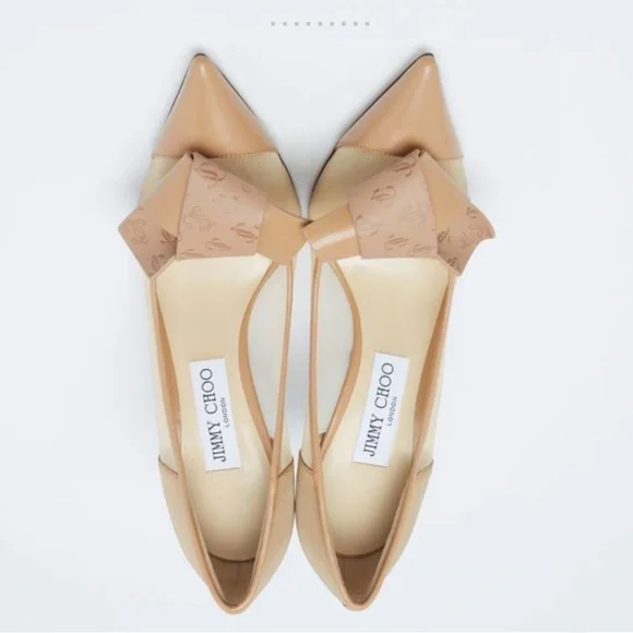 Jimmy Choo Tan Pointed Toe Heels - Picture 3 of 15